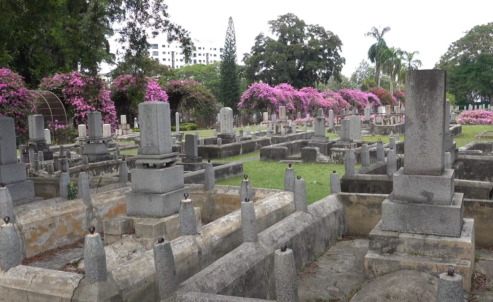 Tombstones at the Japanese Cemetery Park